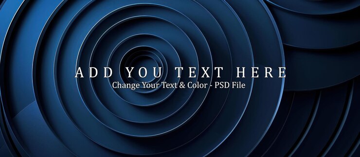 PSD abstract blue circular pattern