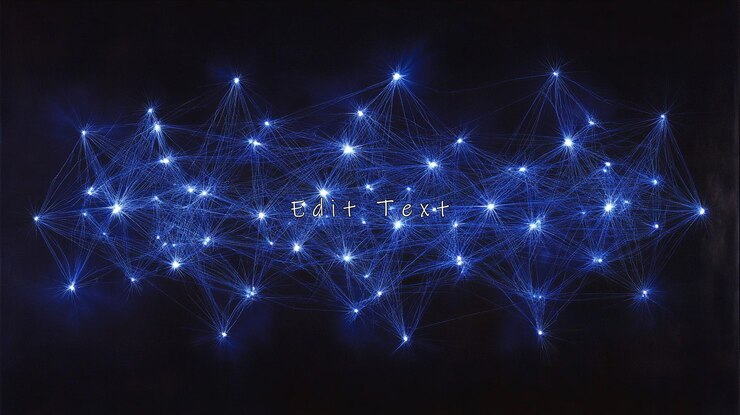PSD abstract blue glowing network connections 2