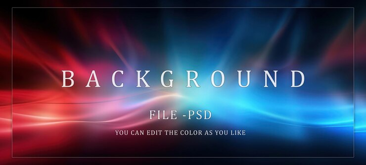 PSD abstract blue and red swirling design