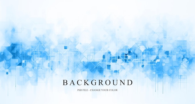 PSD abstract blue square shape background pattern background