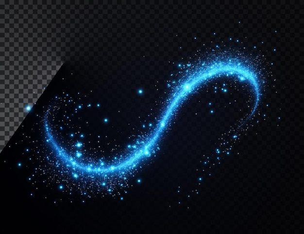 abstract blue swirl with a blue swirl on a dark background