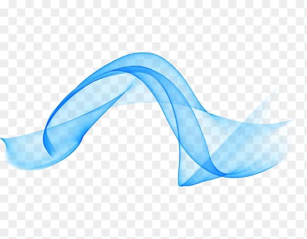 PSD abstract blue wavy shapes png