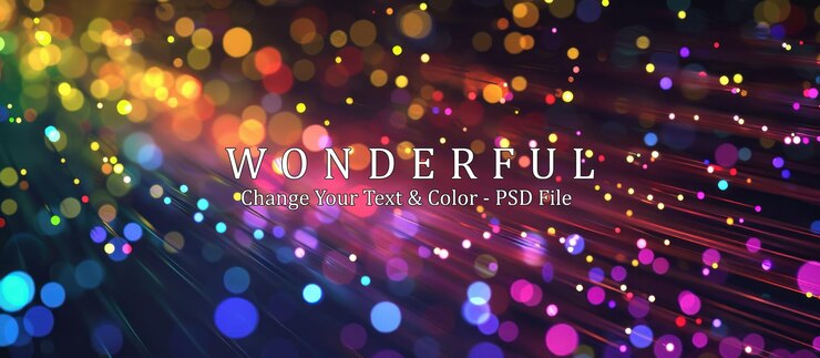 PSD abstract bokeh background