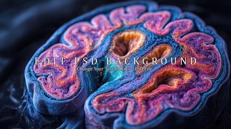 PSD abstract brain crosssection