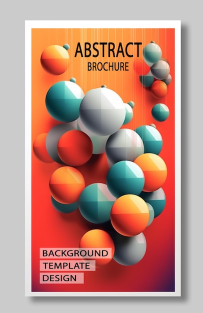 PSD abstract brochure template background