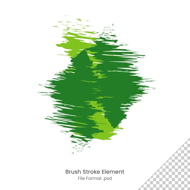 abstract brush green background element transparant design file format psd