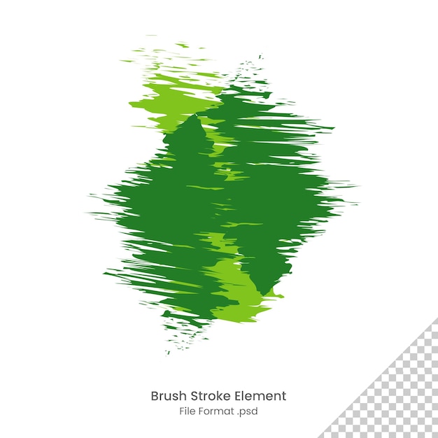 抽象的なブラシ緑の背景要素の透明なデザイン ファイル形式 psd