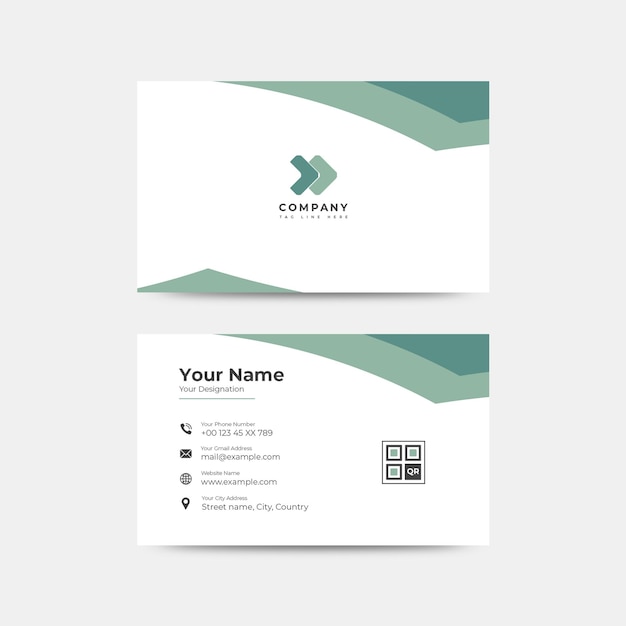 abstract business card template design