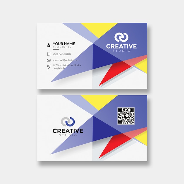 PSD abstract business card