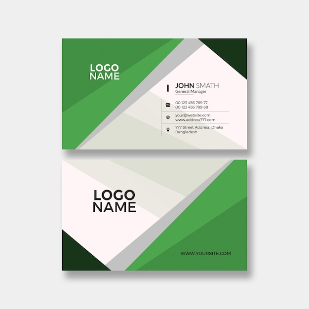 Abstract business card