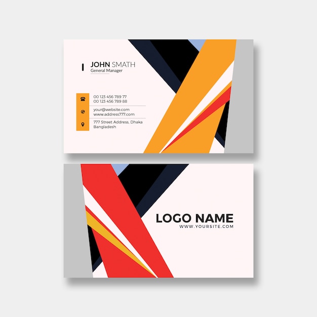 PSD abstract business card