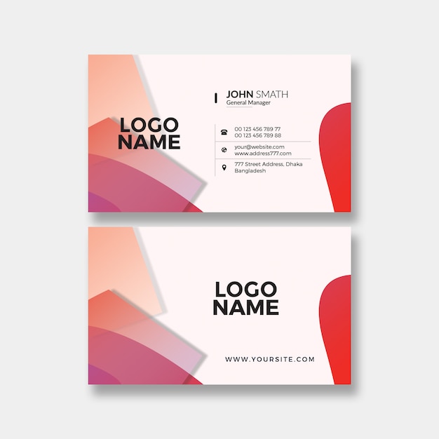 abstract business card