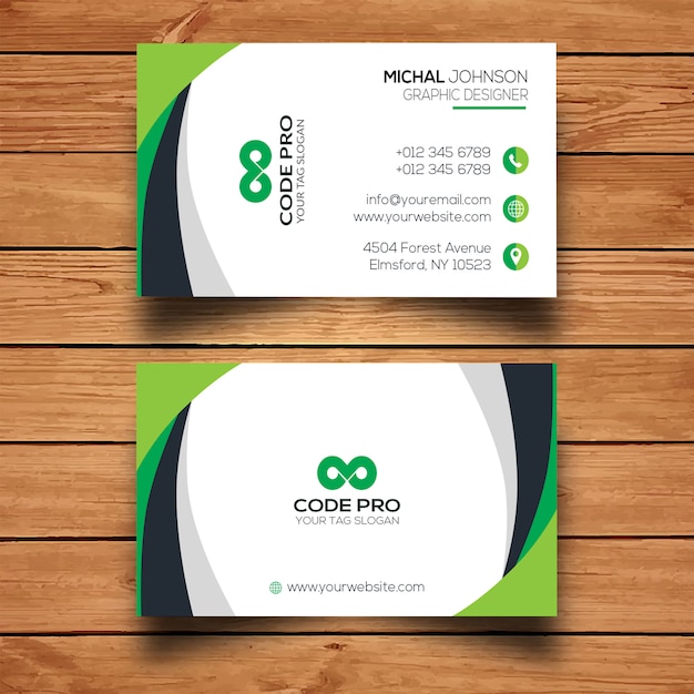 Abstract Business card