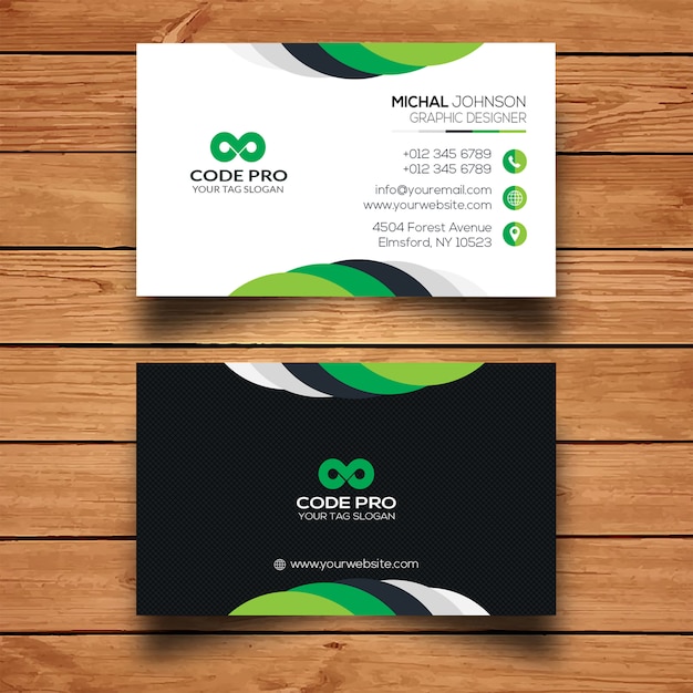 Abstract Business card