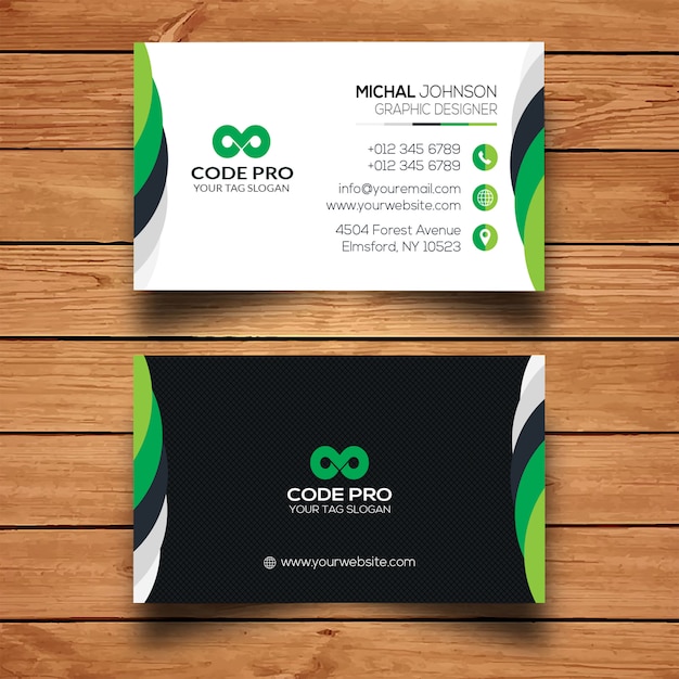 Abstract business card