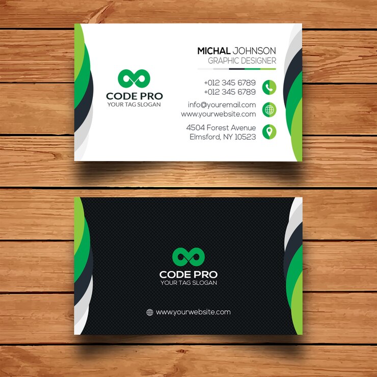 Abstract business card