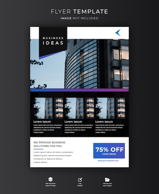 Abstract business flyer template