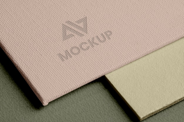 PSD abstract business mock-up logo