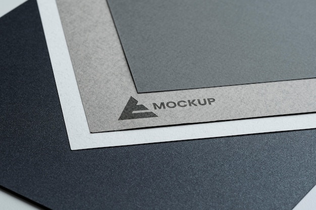 PSD abstract business mock-up logo