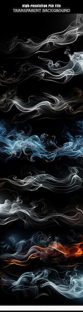 PSD abstract cigarette smoke fog effect transparent psd