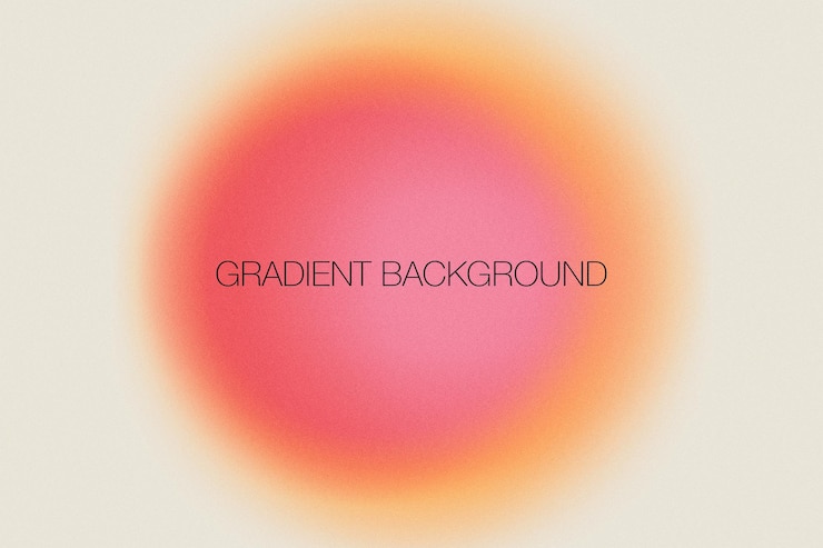 PSD abstract circle gradient with neutral background psd