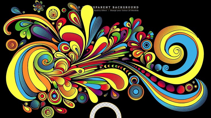 PSD abstract colorful arcdrop background