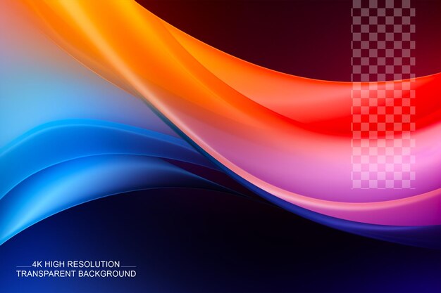 PSD abstract colorful gradient background for designvibrant and versatiletransparent background