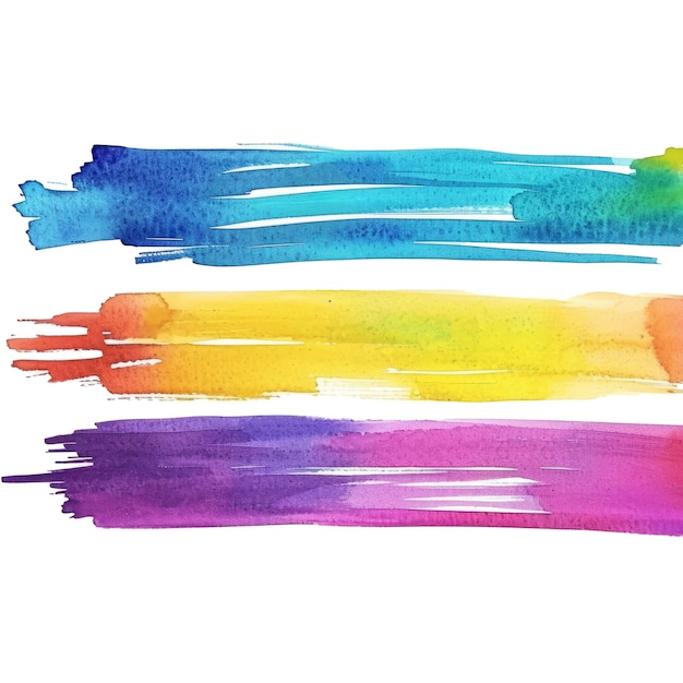 PSD abstract colorful pen stains