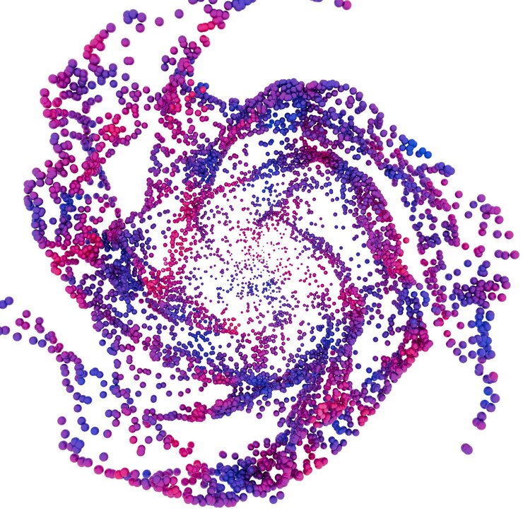 PSD abstract colorful spiral