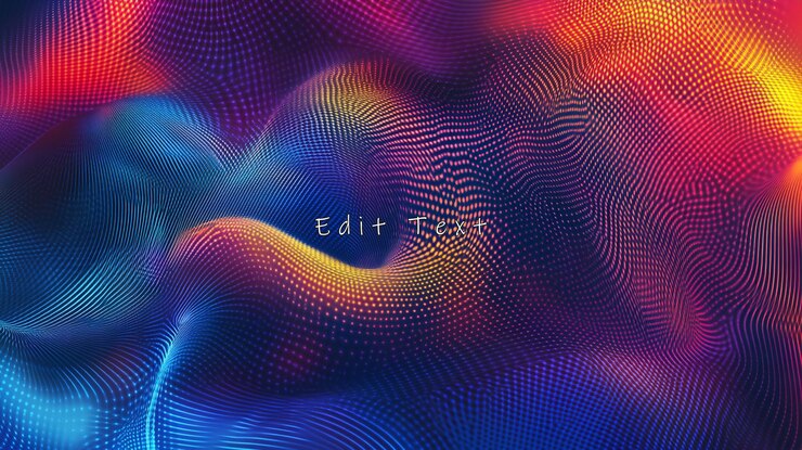 PSD abstract colorful wave pattern