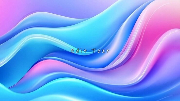 PSD 추상적인 다채로운 물결 모양의 배경
