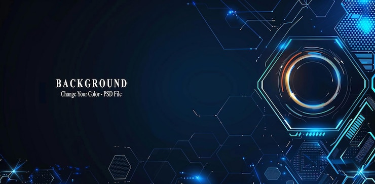 PSD abstract colour wave dots on black background 3d big data network connection technology background