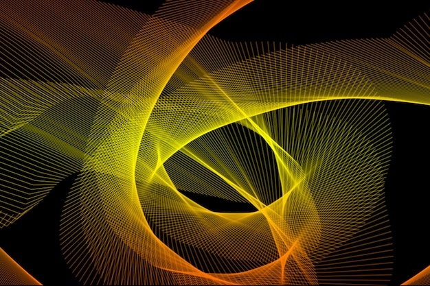 Abstract Complexity Intertwining Lines in a Digital Canvas