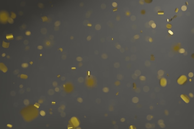 Abstract confetti with golden sparkle for new year background