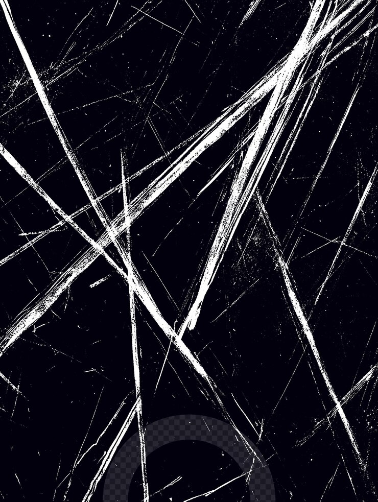 PSD abstract dark surface with white scratches creating a complex geometric pattern