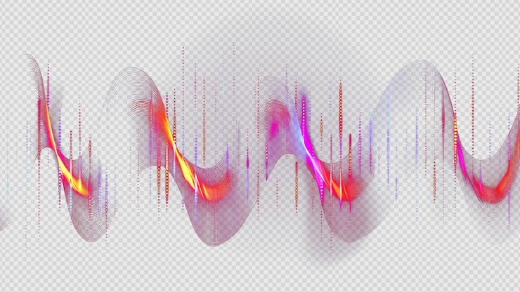 PSD abstract digital eq equalizer sound wave design