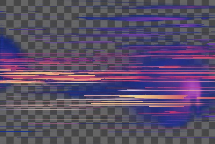 PSD abstract digital glitch effect