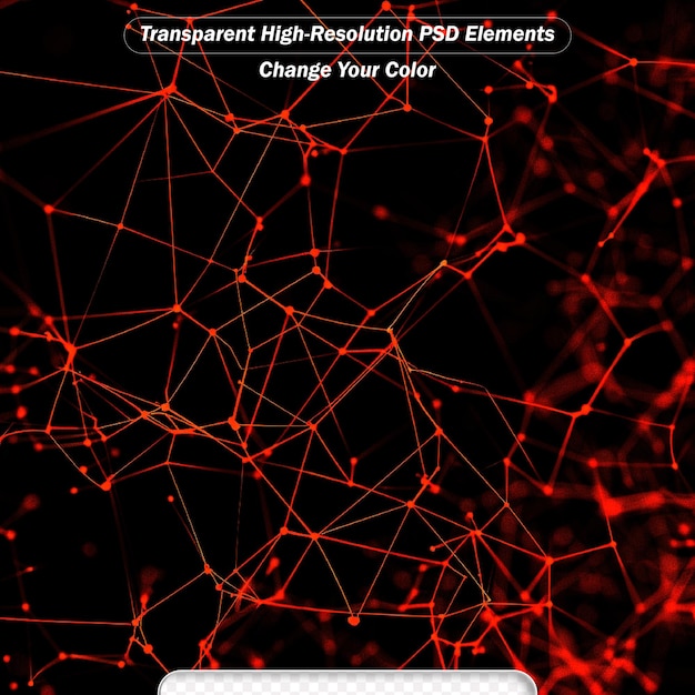 PSD abstract digital red background big data visualization