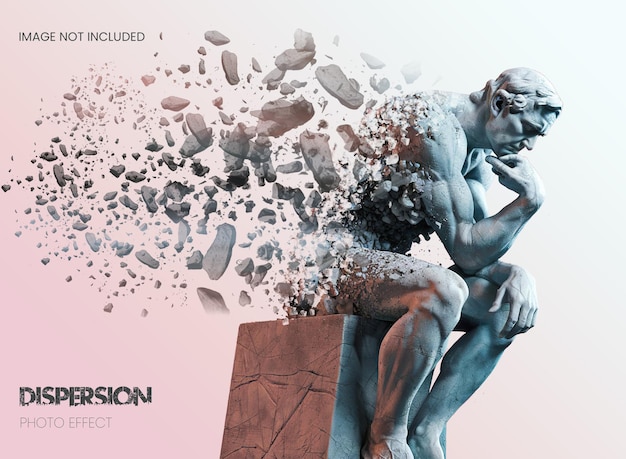 abstract dispersion effect of a classical sculpture