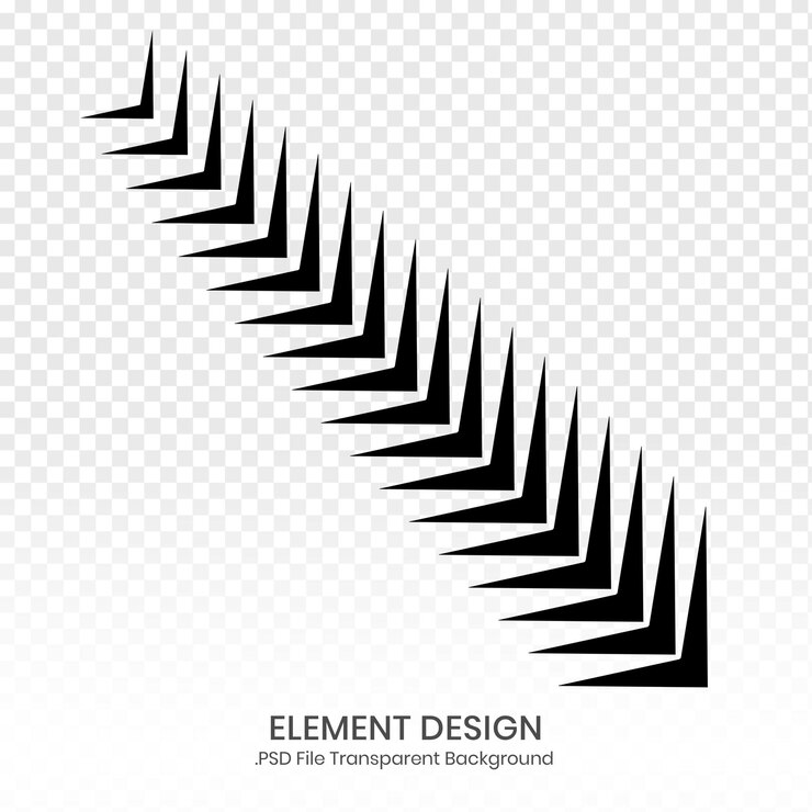 PSD abstract domino ornament design template black color
