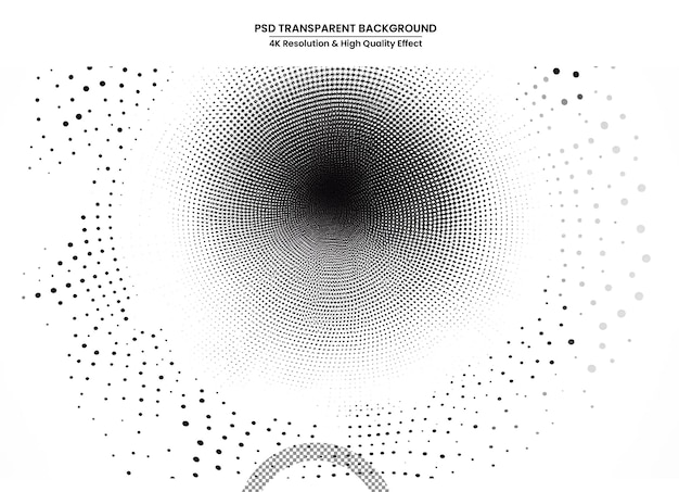 PSD 抽象的な点状ベクトル背景 ハーフトーン効果