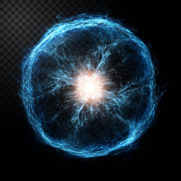 Abstract Energy Sphere with Plasma and Light Effects