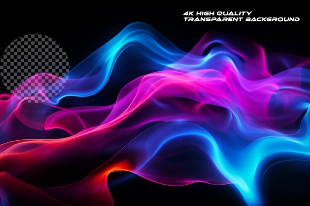 PSD abstract fantasy background on transparent background