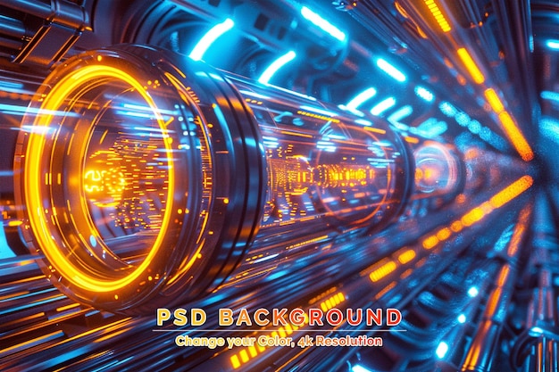 PSD abstract fast moving stripe lines with glowing light flare