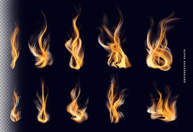 Abstract Fire Flames