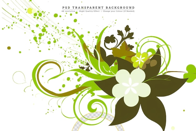 PSD abstract floral background