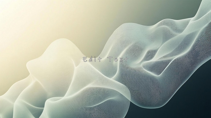 PSD abstract flowing fabric wave mesh light and shadow
