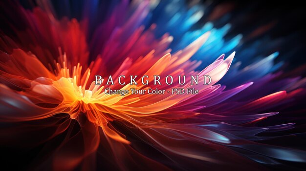 PSD abstract fractal background for creative design decoration for wallpaper