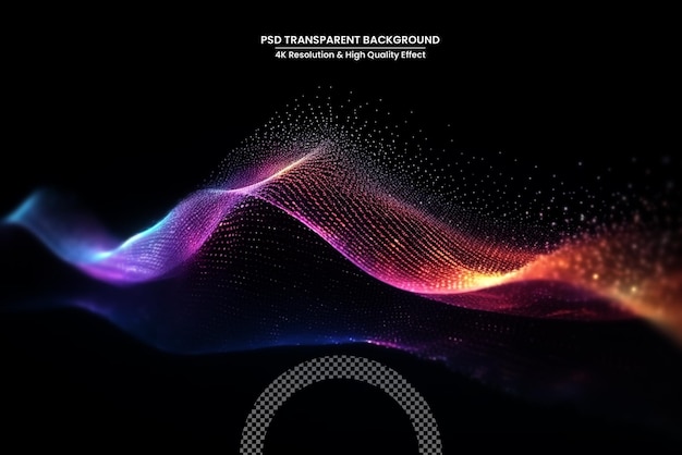 PSD abstract futuristic background with glowing neon moving high speed wave lines background