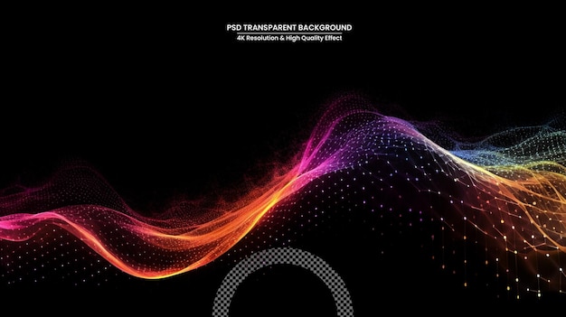 PSD abstract futuristic background with glowing neon moving high speed wave lines